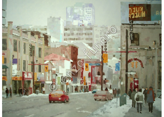  Yonge Street - Oil on Canvas by Enzo 
