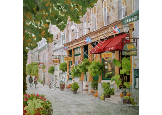  Promenade - Oil on Canvas by Enzo 